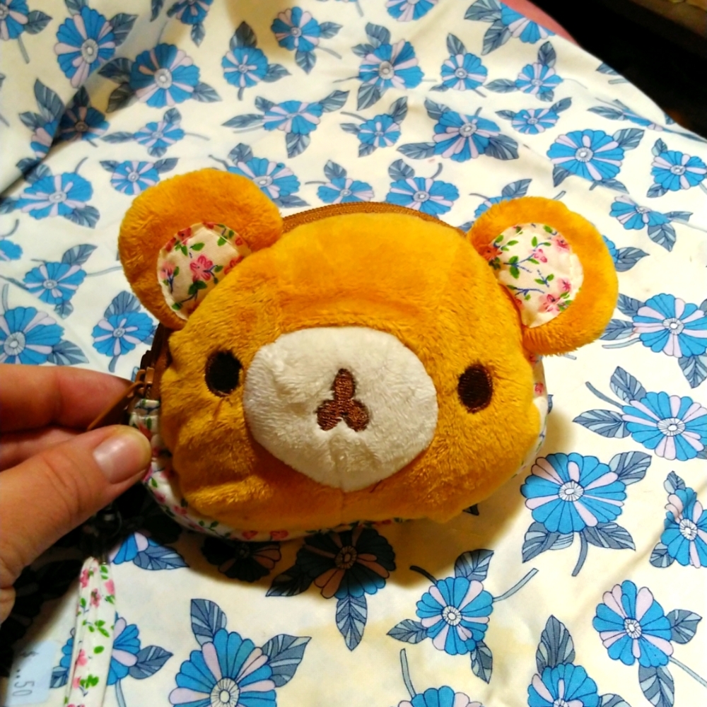 Kawaii Bear Japanese coin pouch